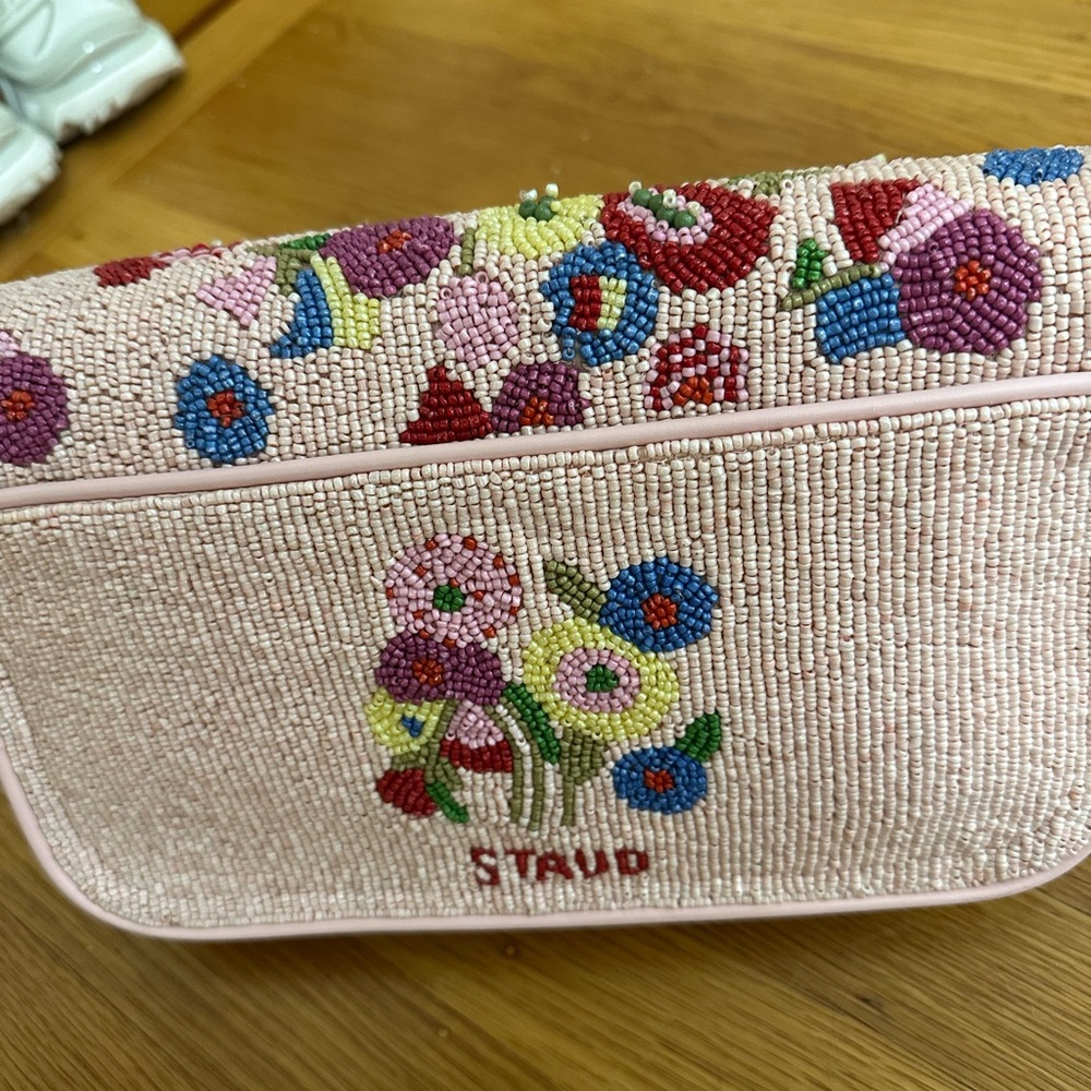 STAUD Floral Beaded Tommy Shoulder Bag - Picture 3 of 5